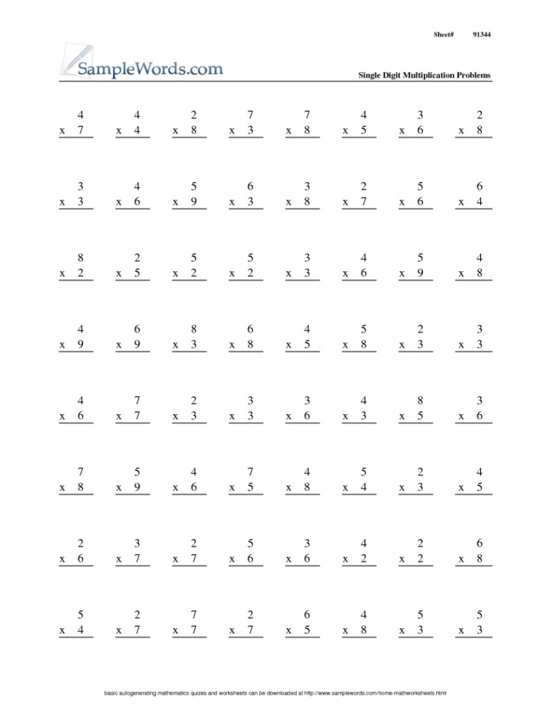 Get 85 3Rd Grade Multiplication Worksheets Ideas 61