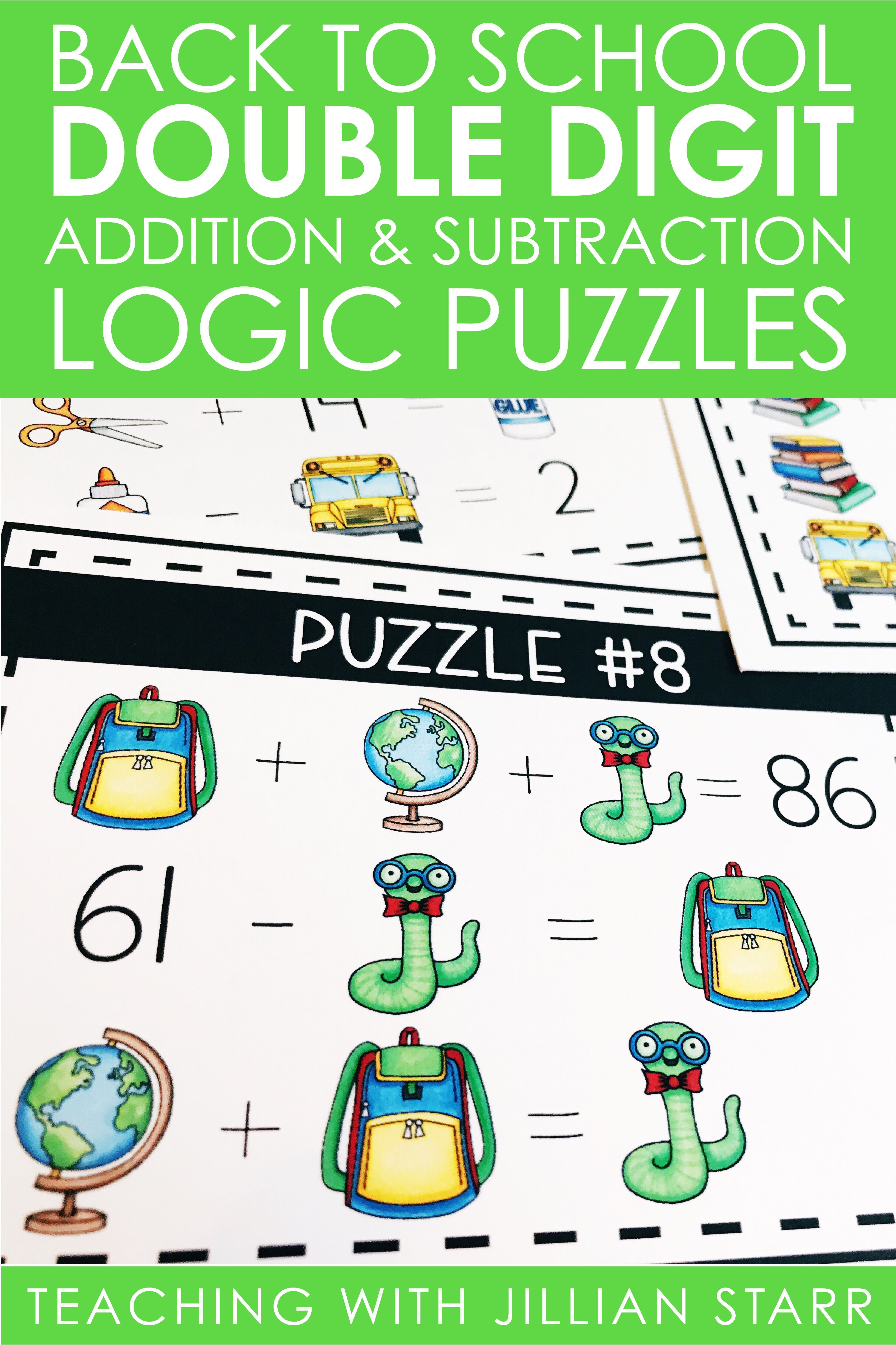 Get 85 Back-To-School Logic Puzzles Ideas 3