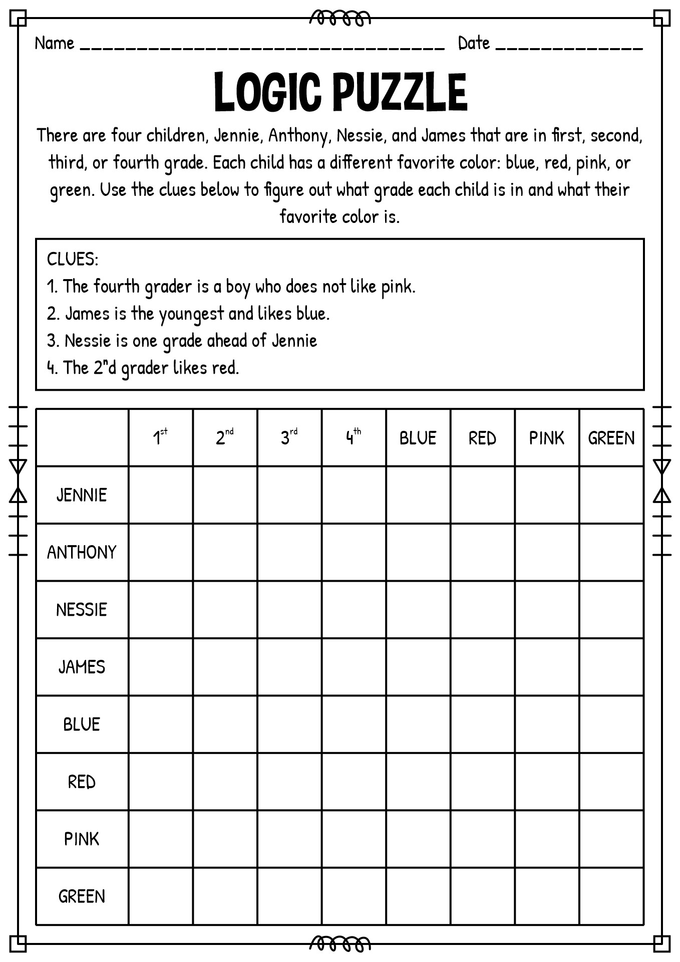 Get 85 Back-To-School Logic Puzzles Ideas 45