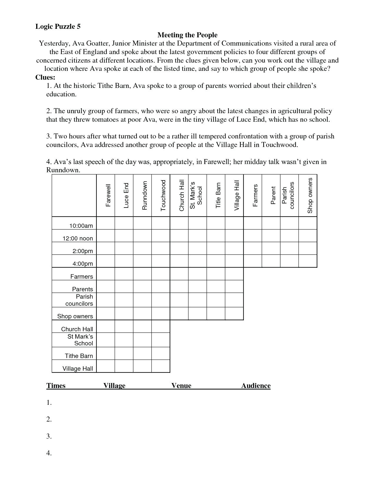 Get 85 Back-To-School Logic Puzzles Ideas 59