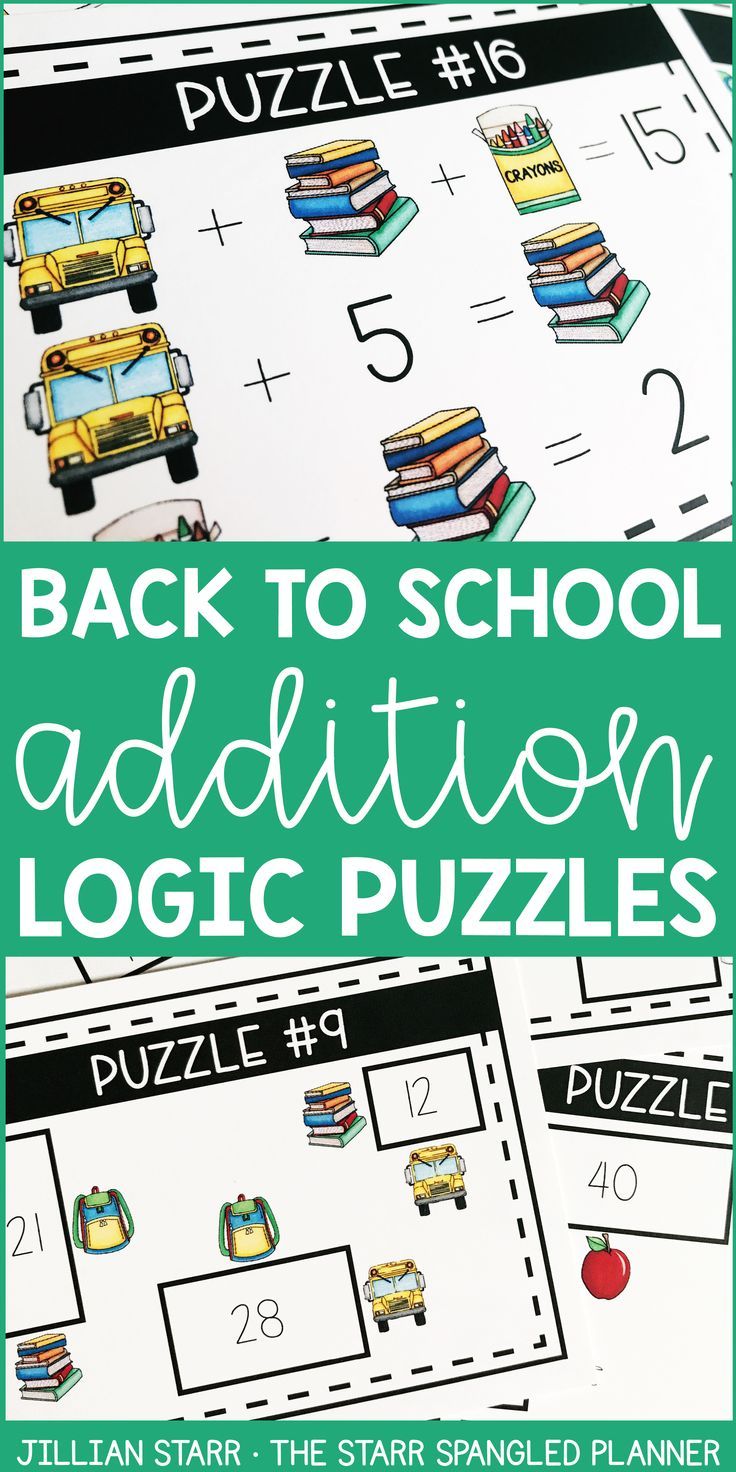 Get 85 Back-To-School Logic Puzzles Ideas 71