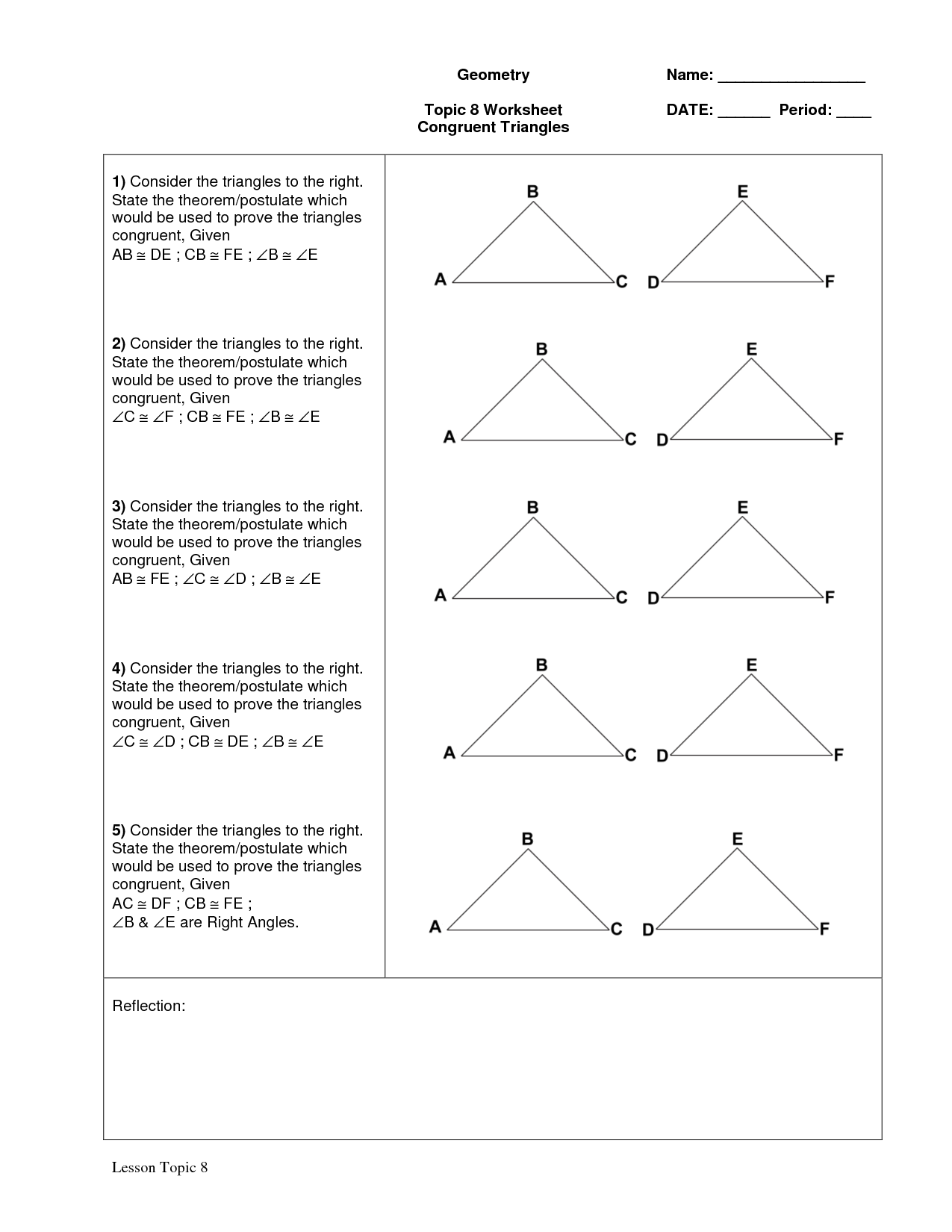 Get 85 Congruent Triangles Worksheets Ideas 19