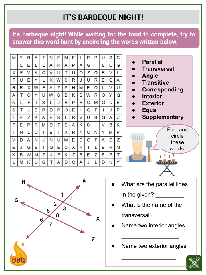 Get 85 Parallel Lines Cut By A Transversal Worksheets Ideas 11