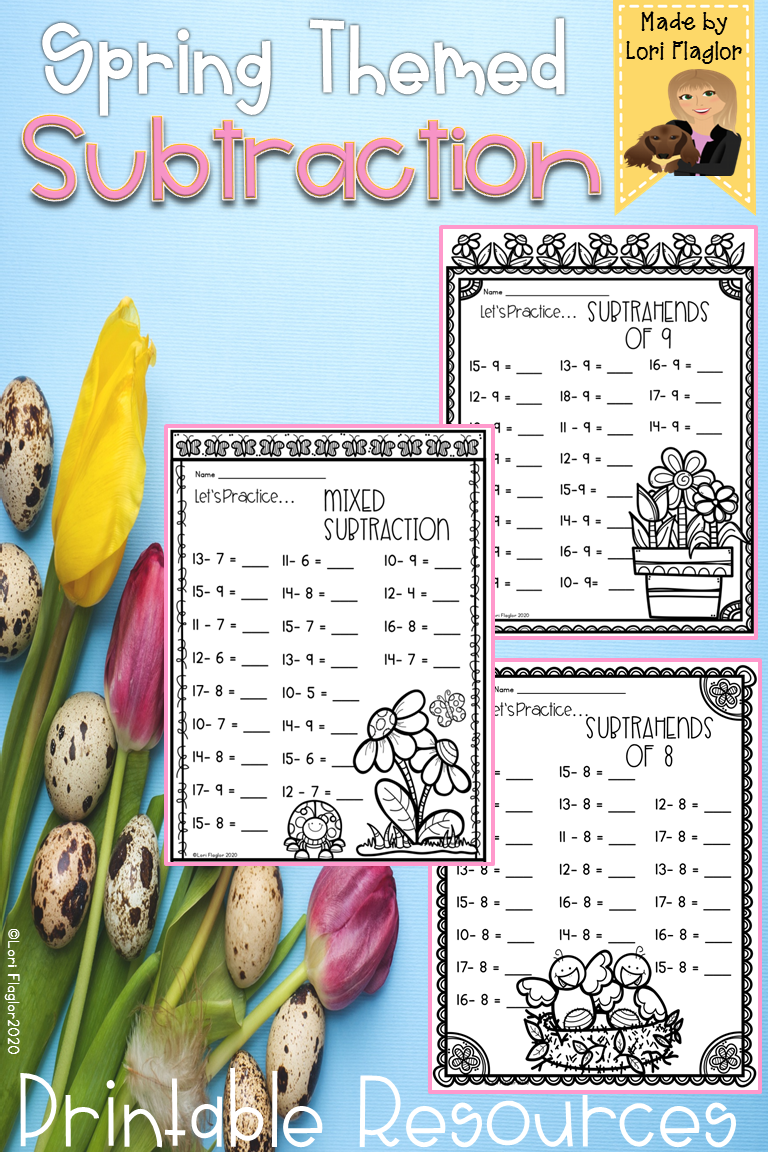 Get 85 Spring Subtraction Worksheet Ideas 22