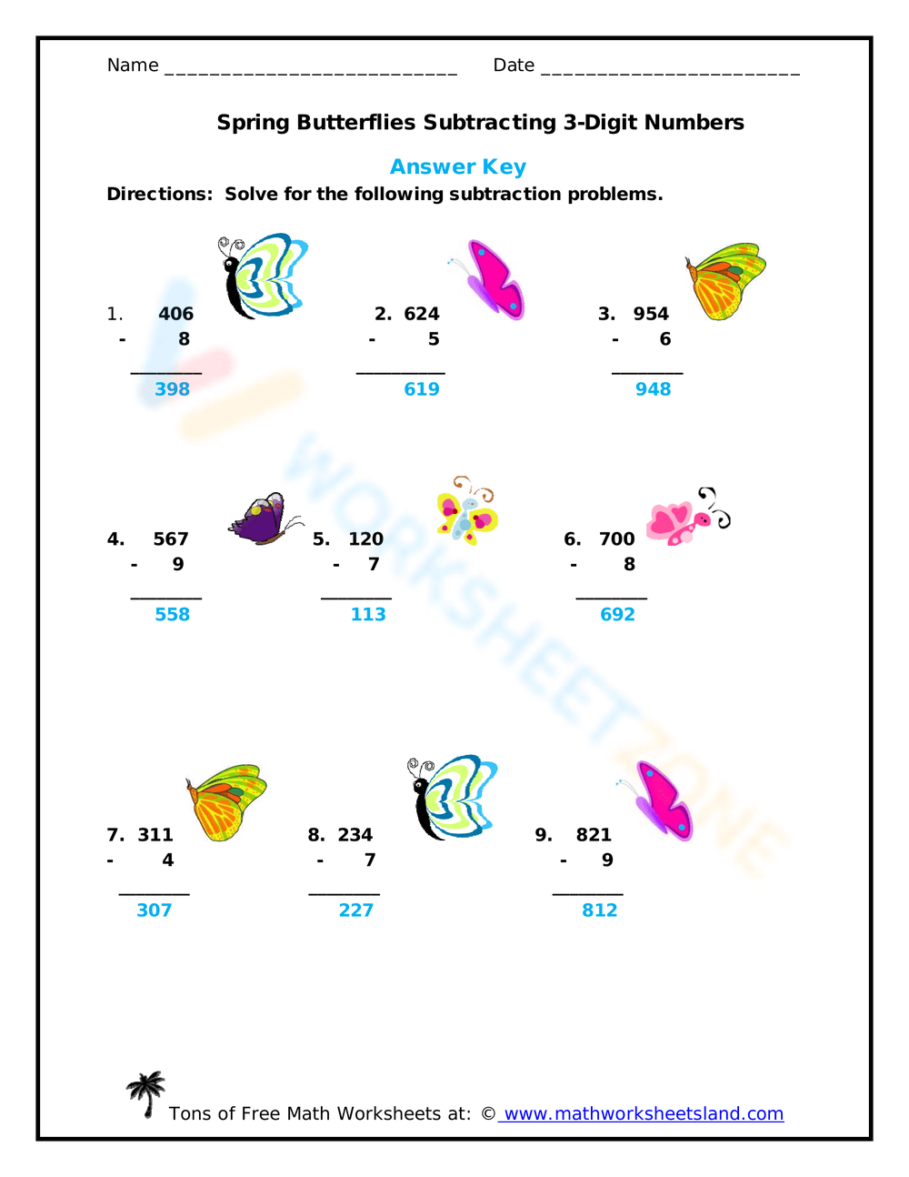 Get 85 Spring Subtraction Worksheet Ideas 3