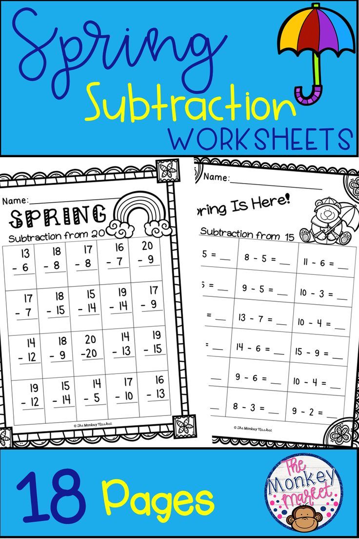 Get 85 Spring Subtraction Worksheet Ideas 45