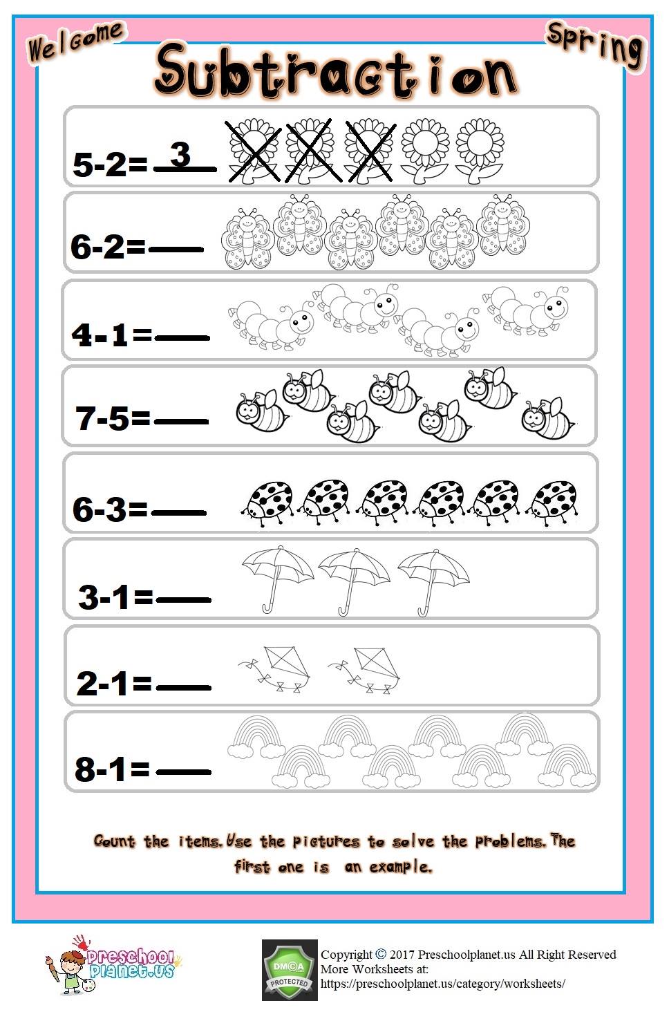 Get 85 Spring Subtraction Worksheet Ideas 52