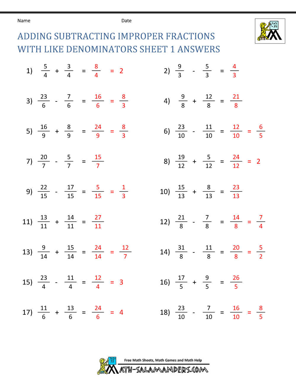 Save 60+ Adding And Subtracting Fractions Worksheets Ideas 20