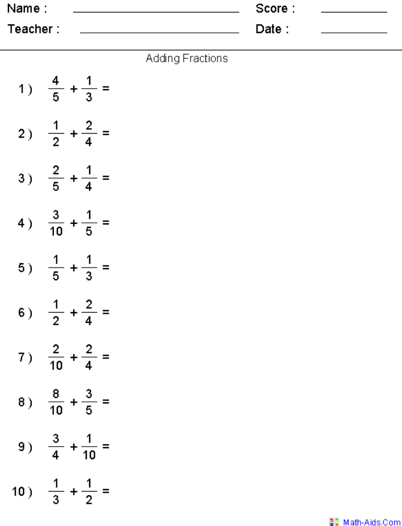 Save 60+ Adding And Subtracting Fractions Worksheets Ideas 23