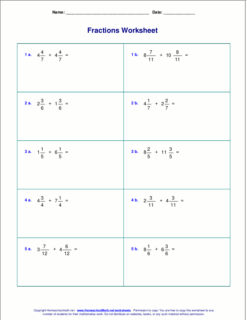 Save 60+ Adding And Subtracting Fractions Worksheets Ideas 6