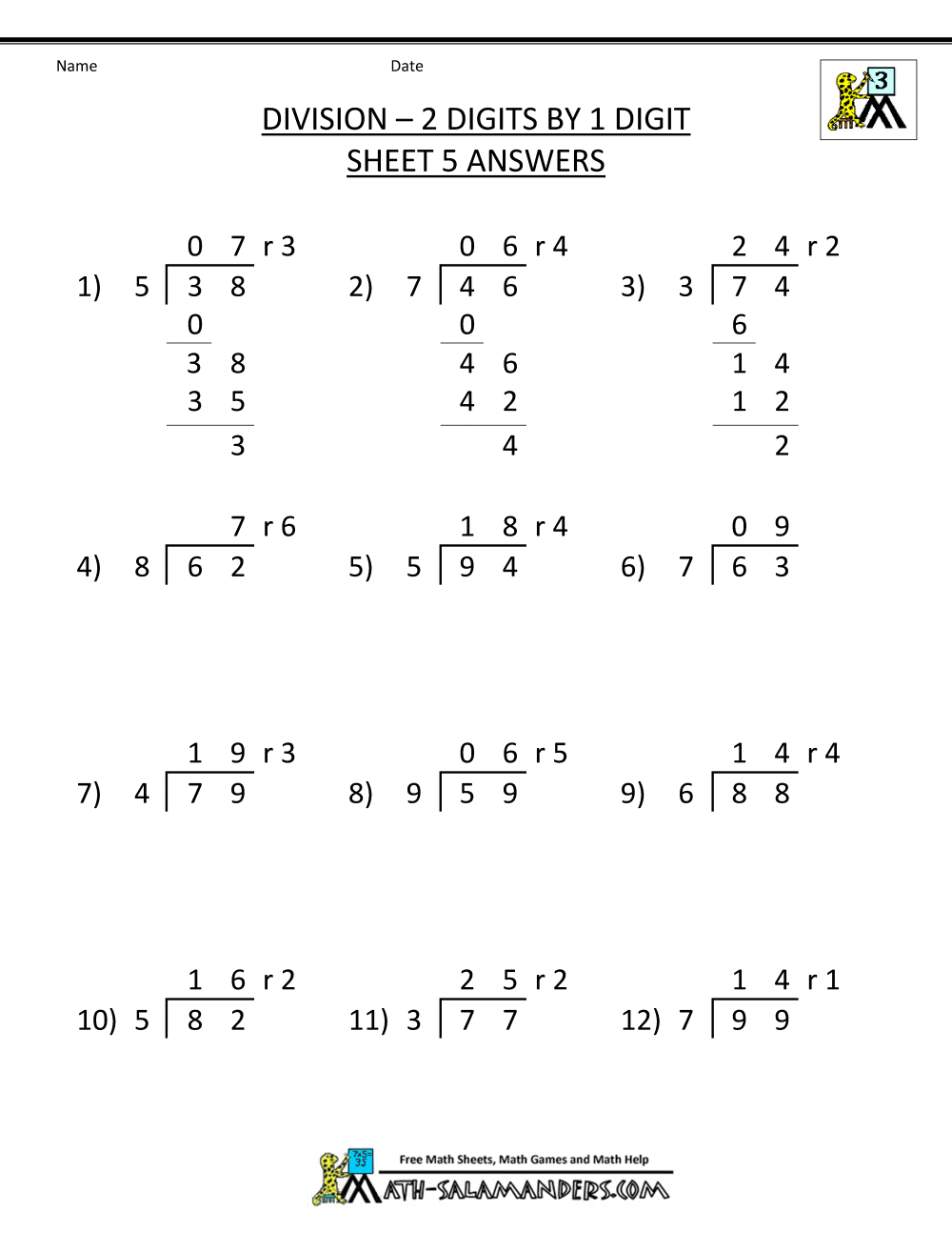 Save 60 Division Worksheets Grade 4 Ideas 34