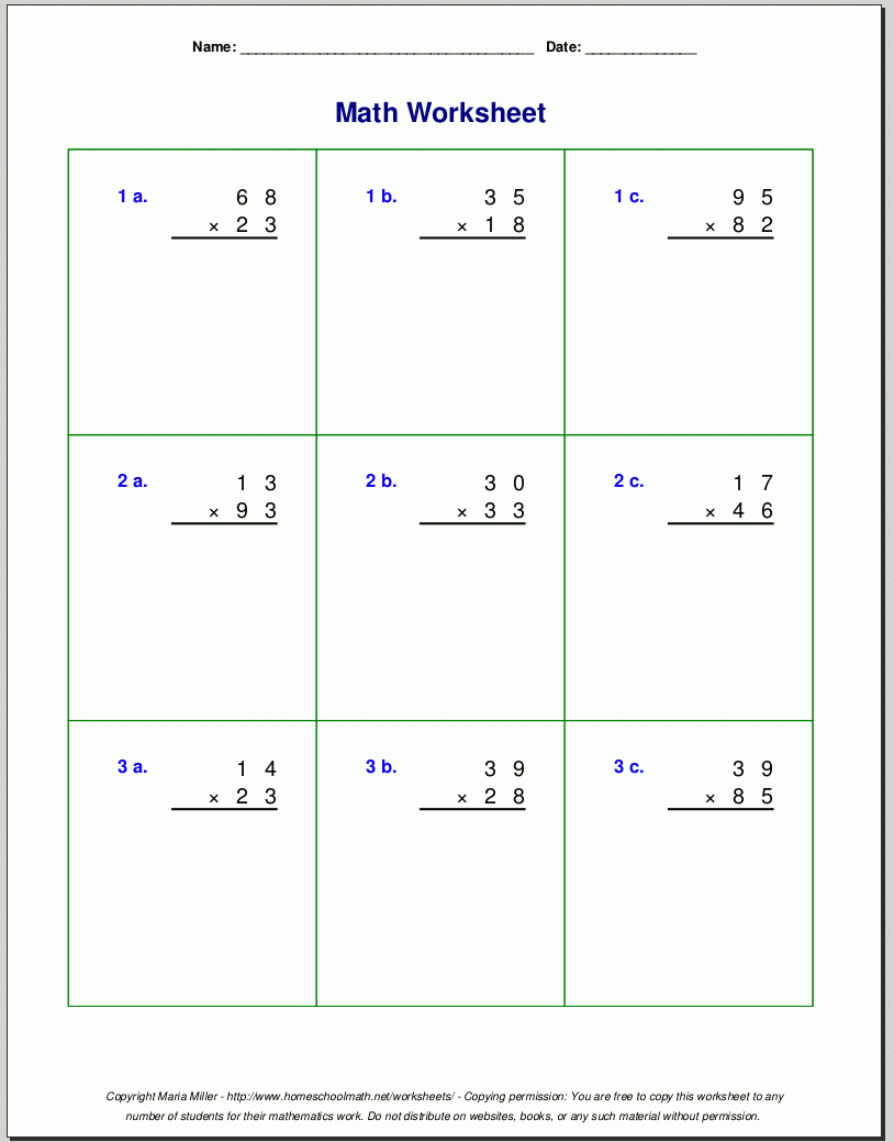 Save 60+ Multiplication Worksheets Grade 4 Ideas 3