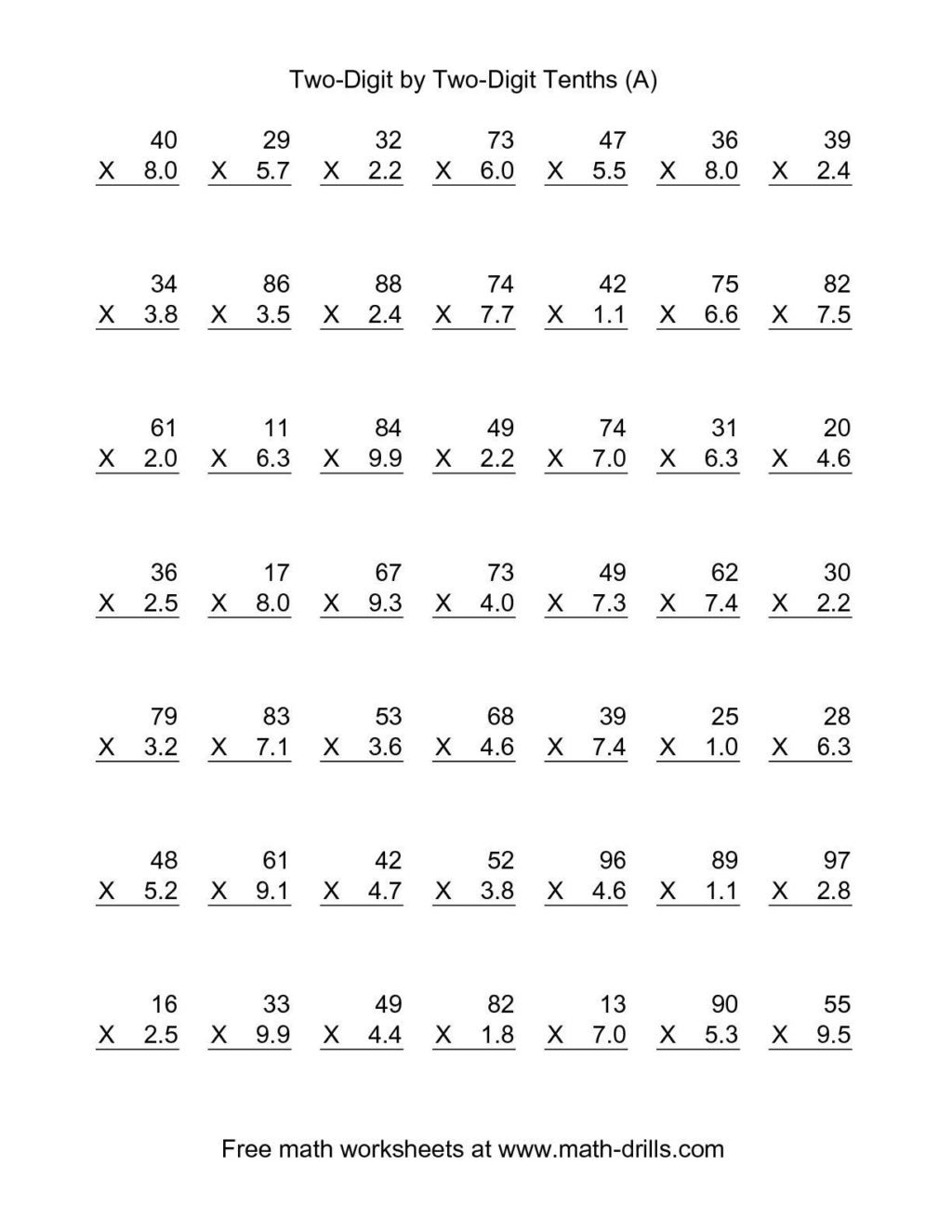 Save 60 Multiplication Worksheets Pdf Ideas 2