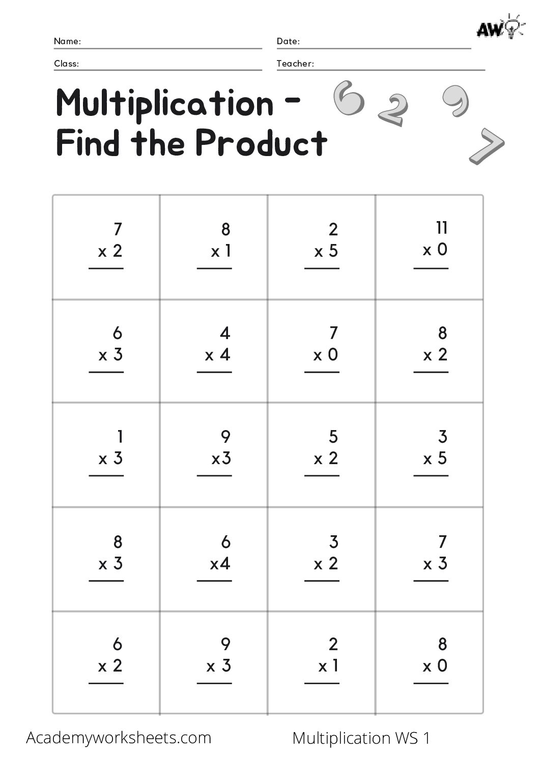 Save 60 Multiplication Worksheets Pdf Ideas 27