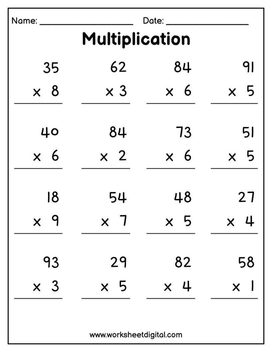 Save 60 Multiplication Worksheets Pdf Ideas 54