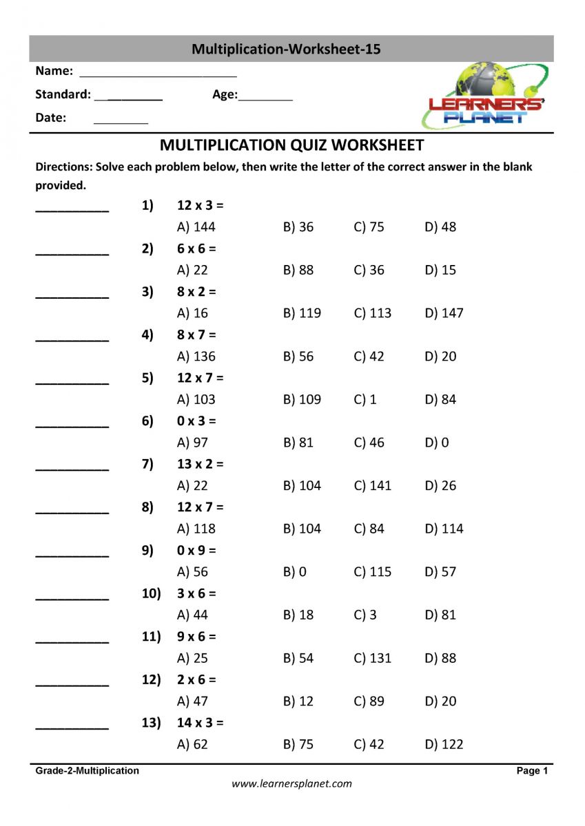 Save 60 Multiplication Worksheets Pdf Ideas 7