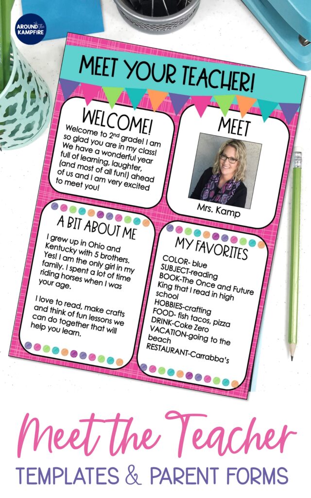 Best 45 Meet The Teacher Template Free Ideas 15