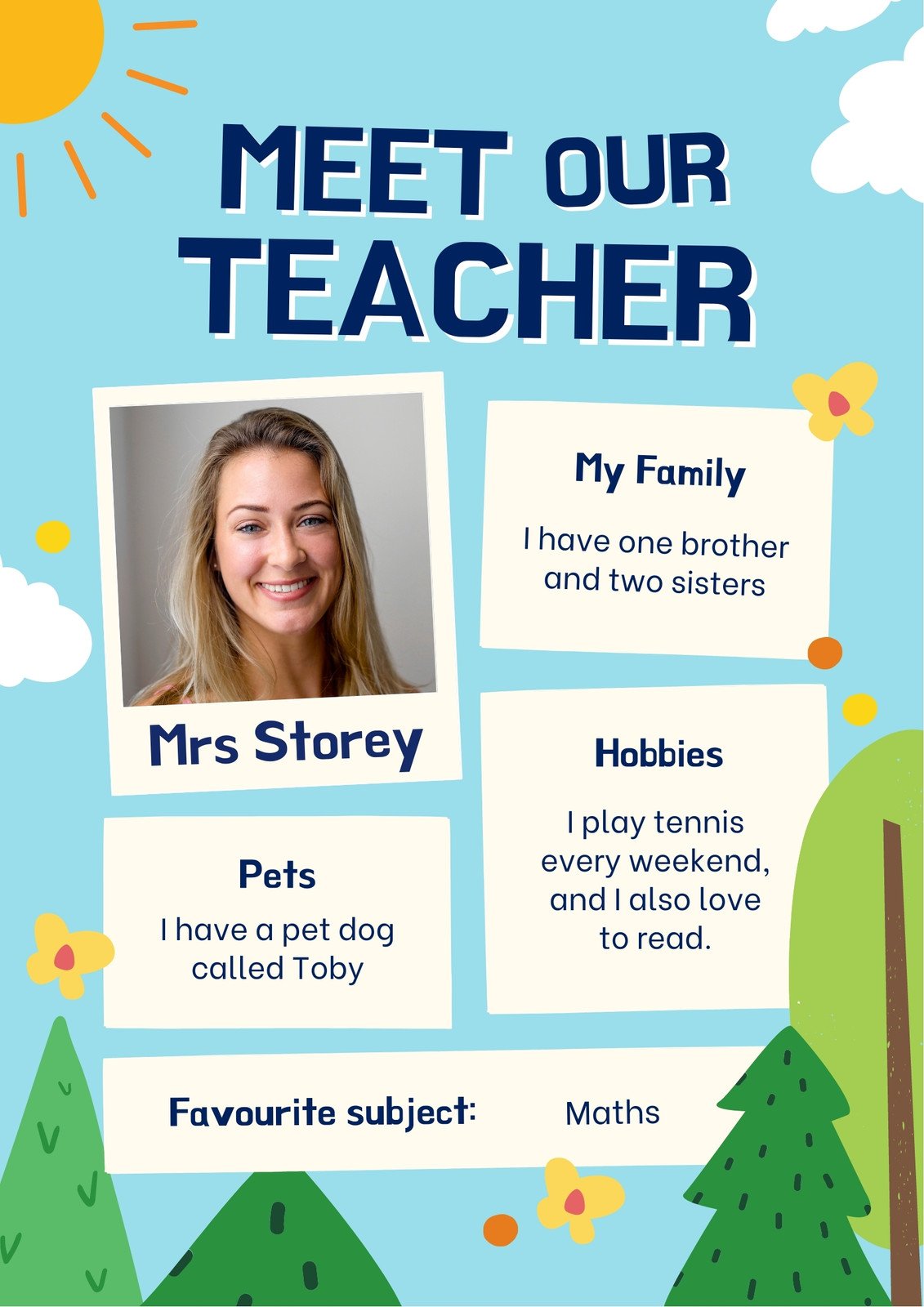 Best 45 Meet The Teacher Template Free Ideas 17