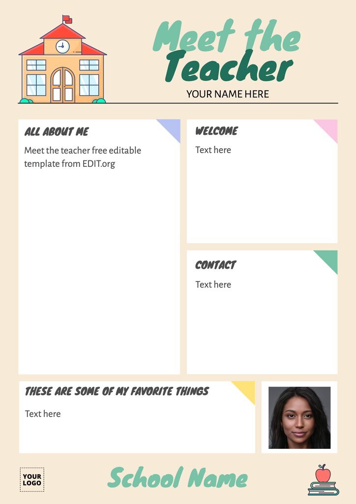 Best 45 Meet The Teacher Template Free Ideas 19