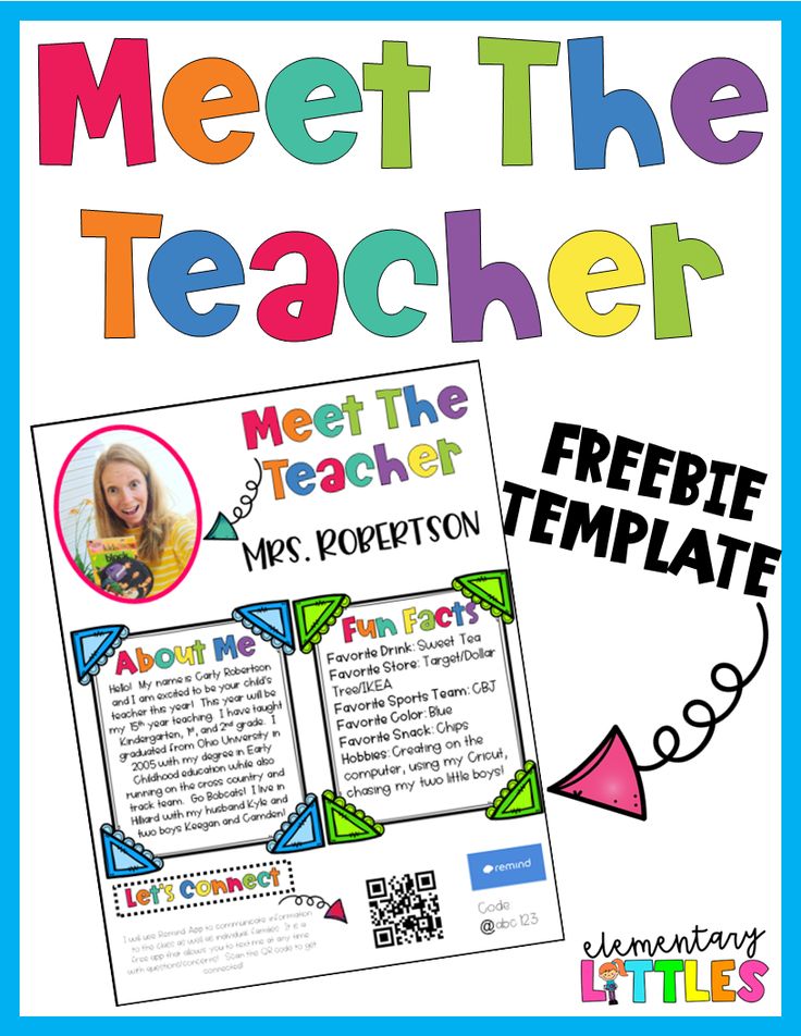 Best 45 Meet The Teacher Template Free Ideas 22