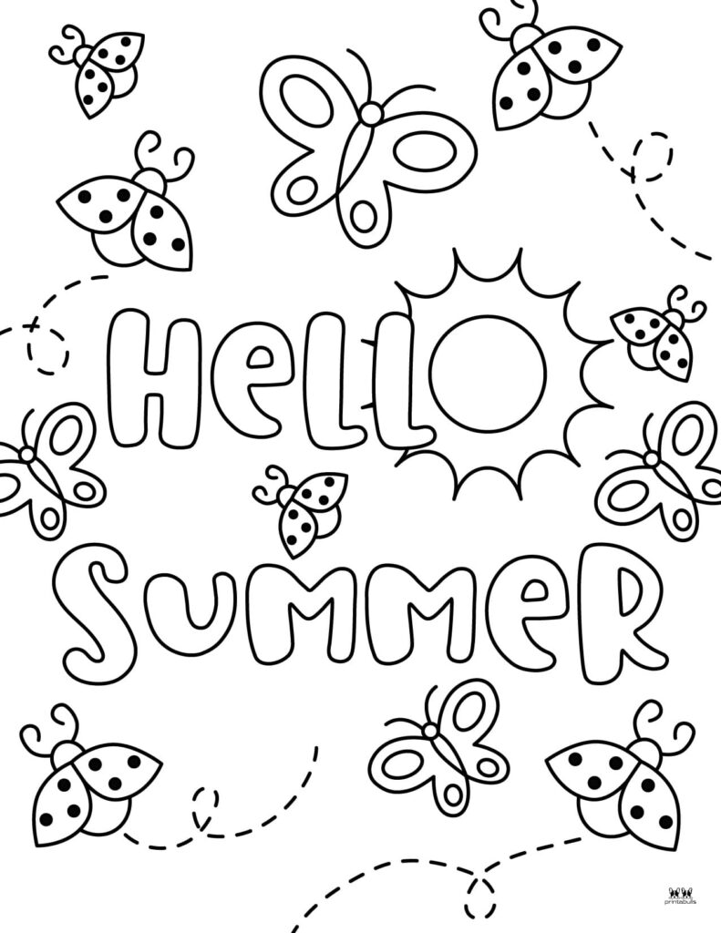 Best 45 Summer Coloring Pages For Kids Ideas 18