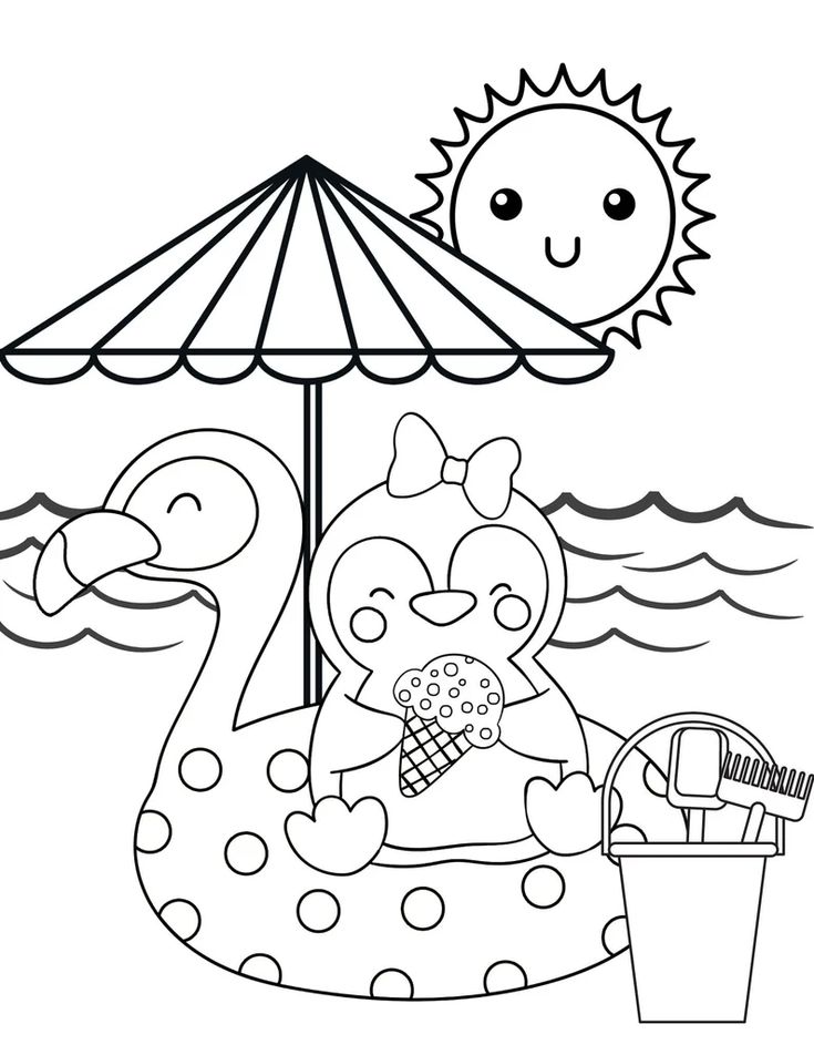 Best 45 Summer Coloring Pages For Kids Ideas 38