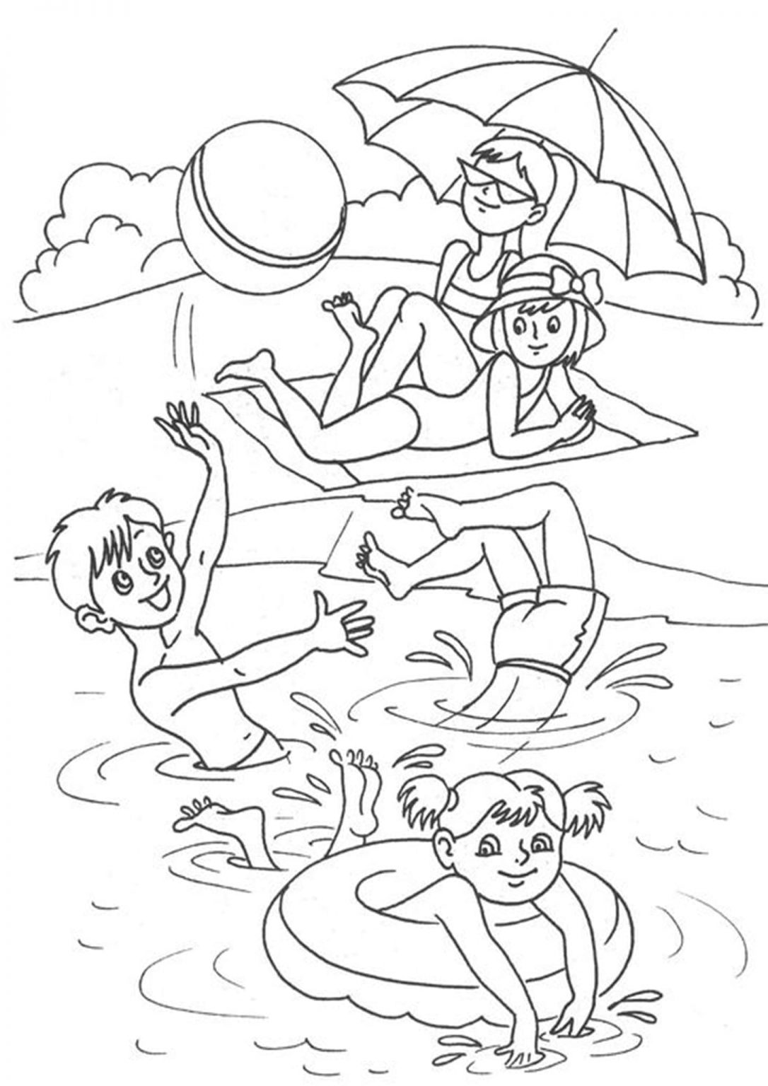 Best 45 Summer Coloring Pages For Kids Ideas 4