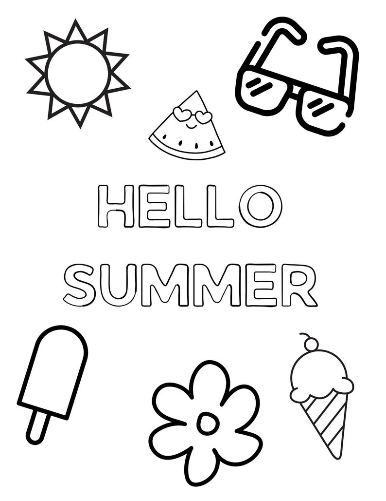 Best 45 Summer Coloring Pages For Kids Ideas 44