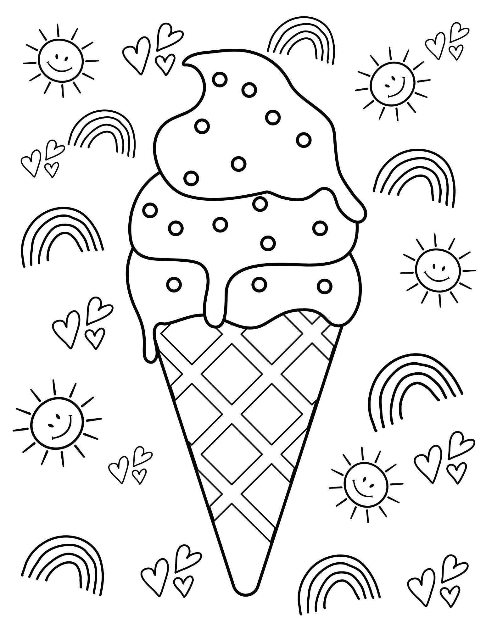 Best 45 Summer Coloring Pages For Kids Ideas 9