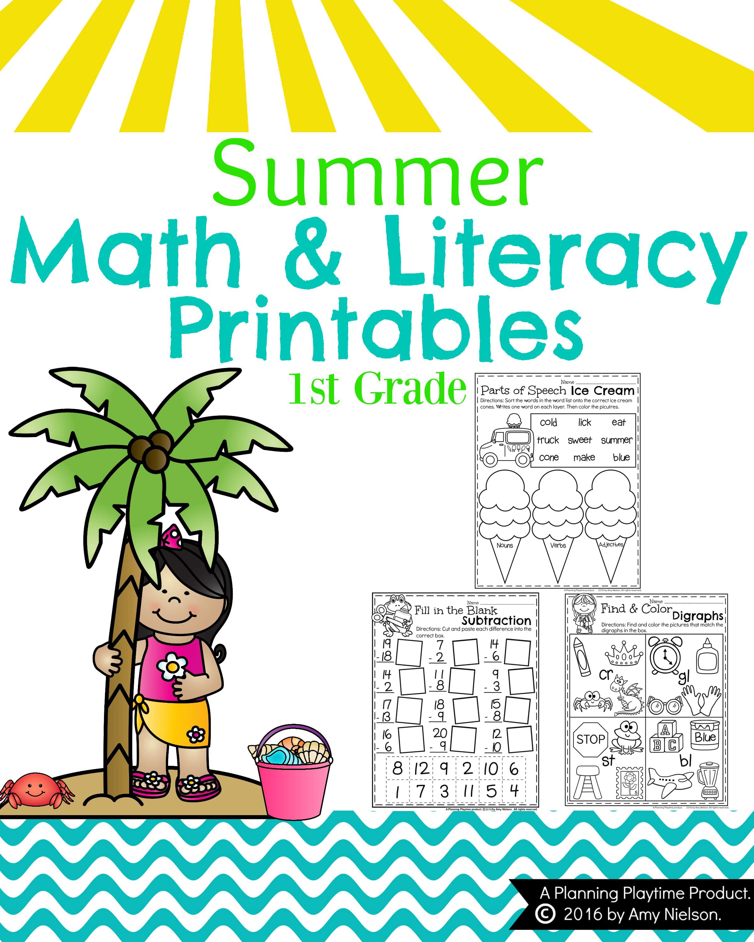 Best 45 Summer Worksheets 1St Grade Ideas 21