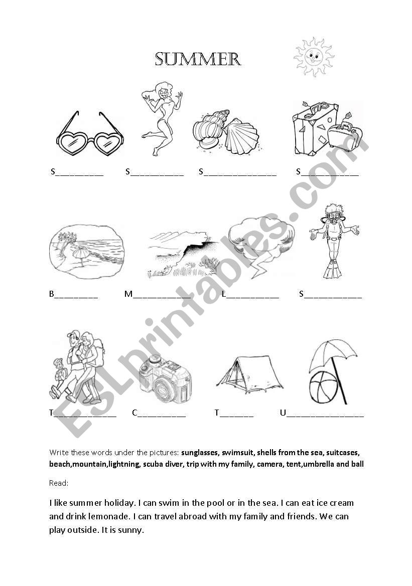 Best 45 Summer Worksheets 1St Grade Ideas 5