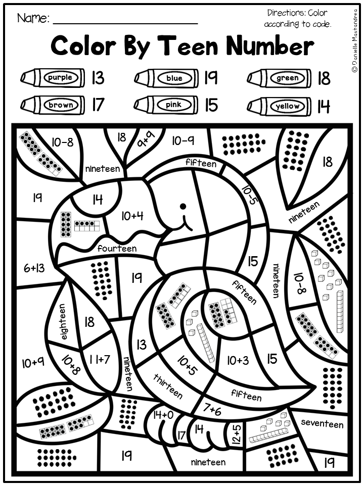 30 1St Grade Math Worksheets Color