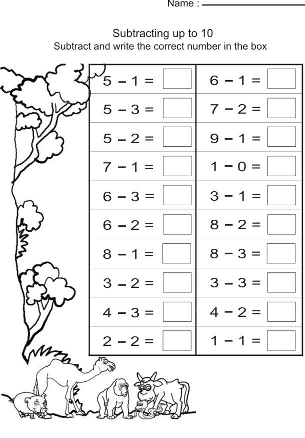 30 1St Grade Math Worksheets Color