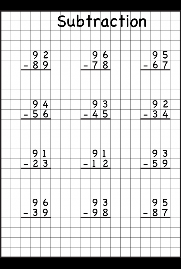 30 2 Digit Subtraction With Regrouping Free Math Worksheets