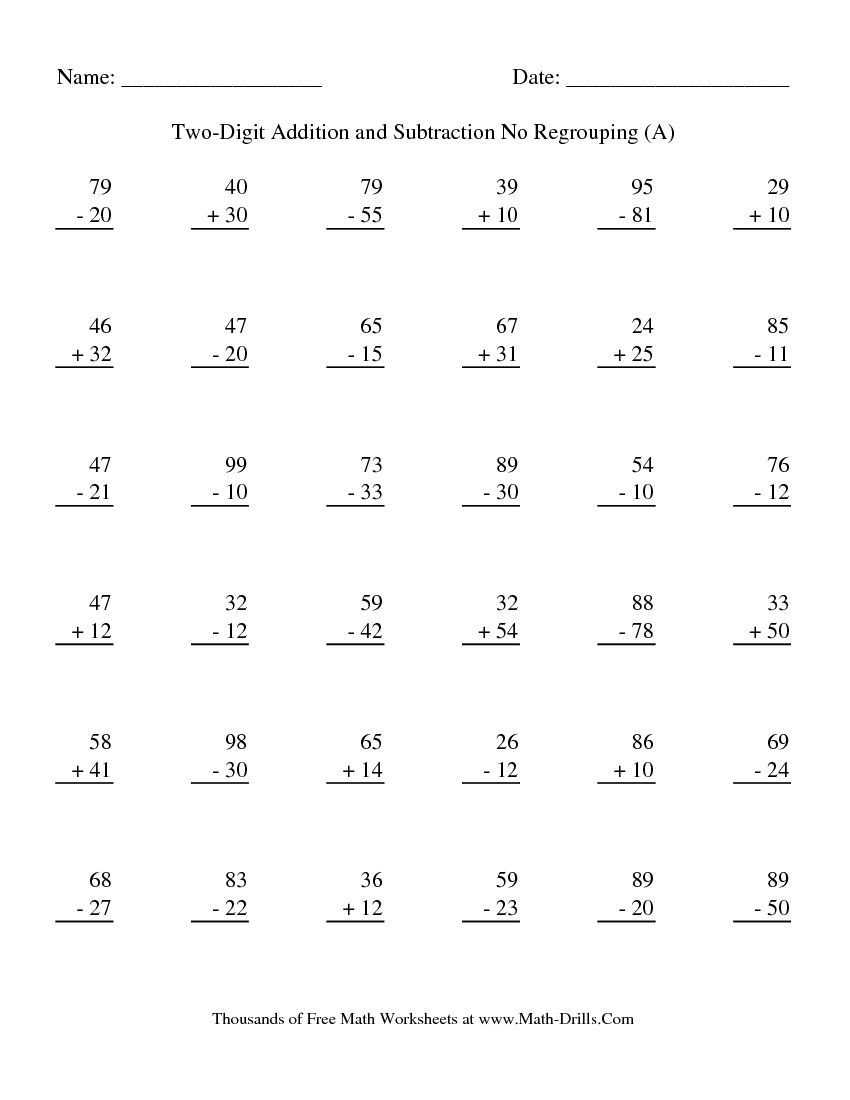 30 2 Digit Subtraction With Regrouping Free Math Worksheets