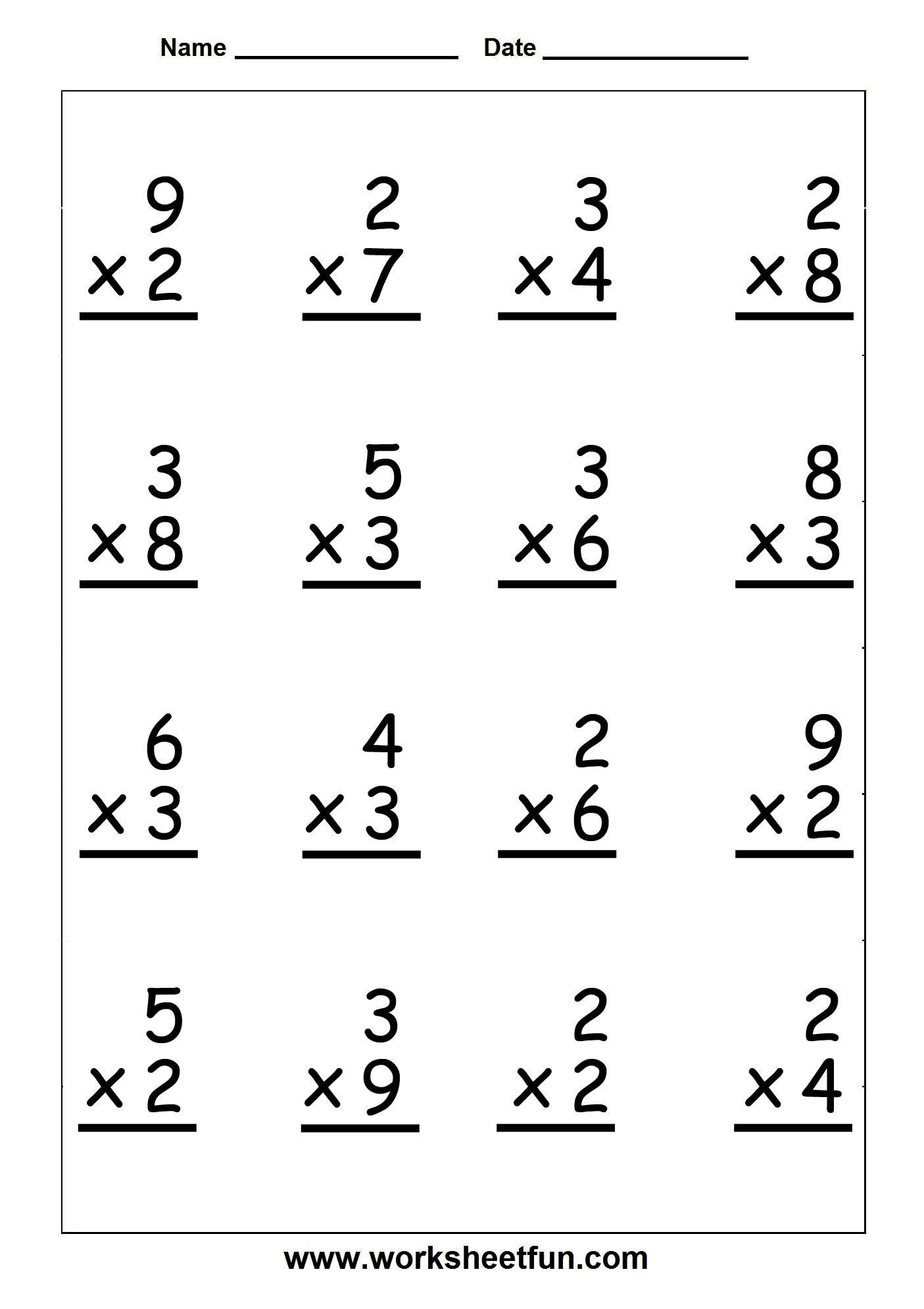 30 3Rd Grade Multiplication Worksheets 3 Digits