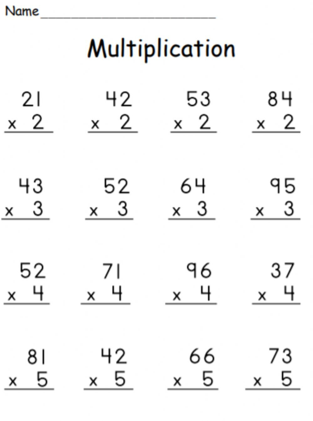30 3Rd Grade Multiplication Worksheets 3 Digits
