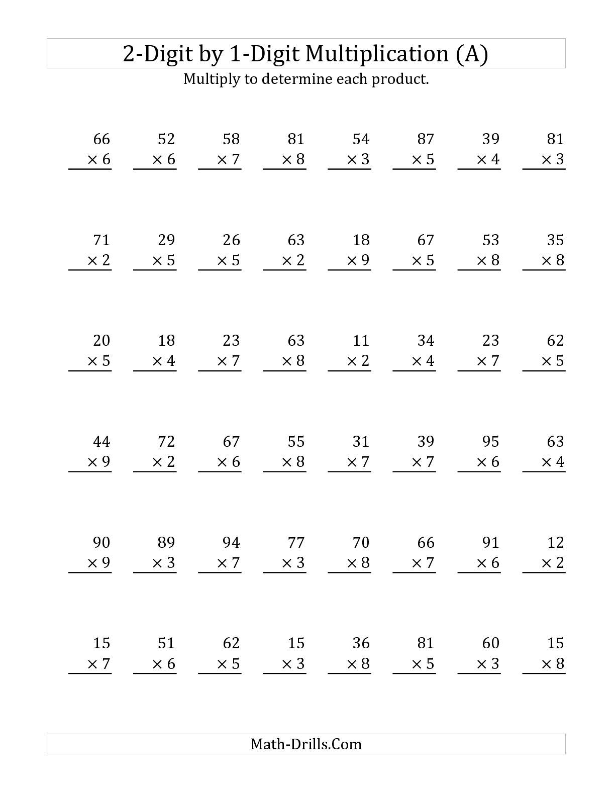 30 3Rd Grade Multiplication Worksheets 3 Digits