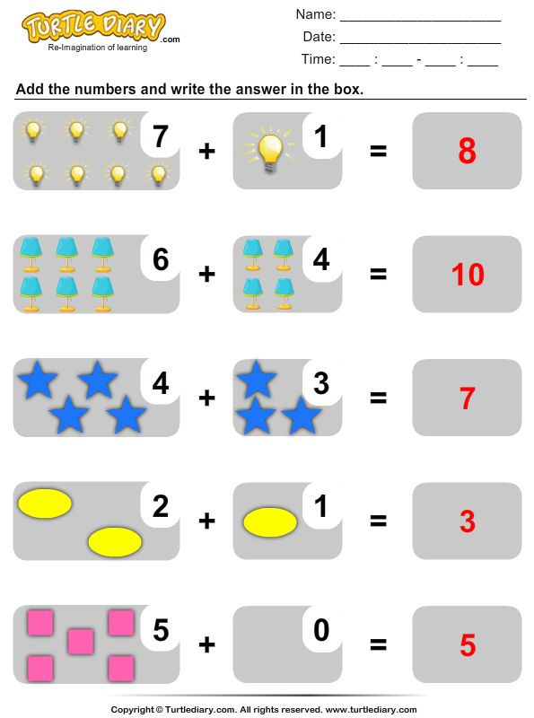 30 Addition To 5 Worksheets Kindergarten