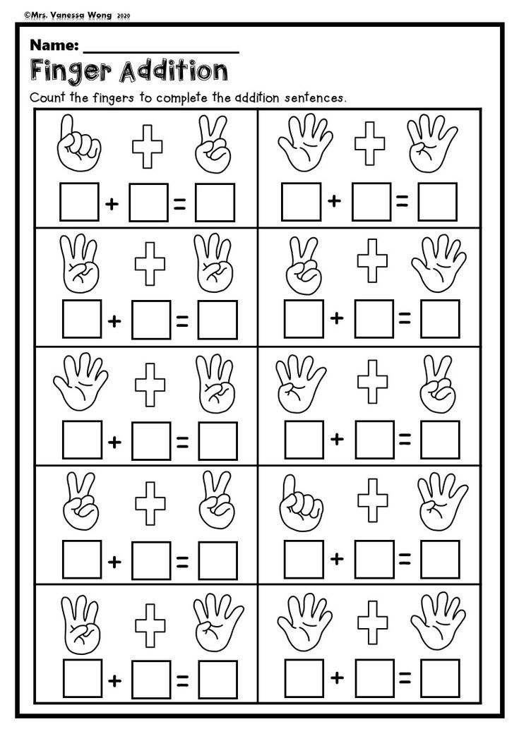 30 Addition To 5 Worksheets Kindergarten