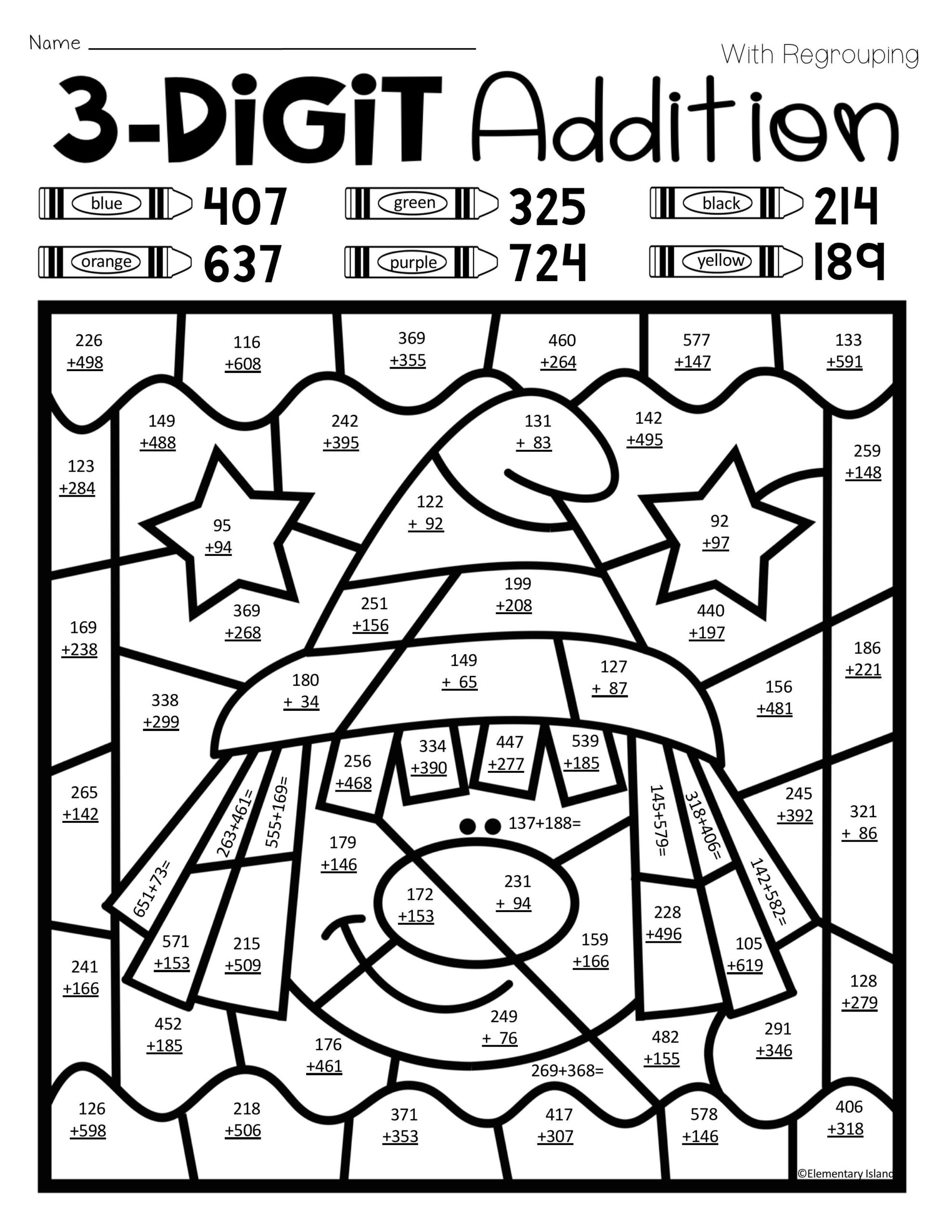 30 Addition Worksheets 3Rd Grade 2 Digit