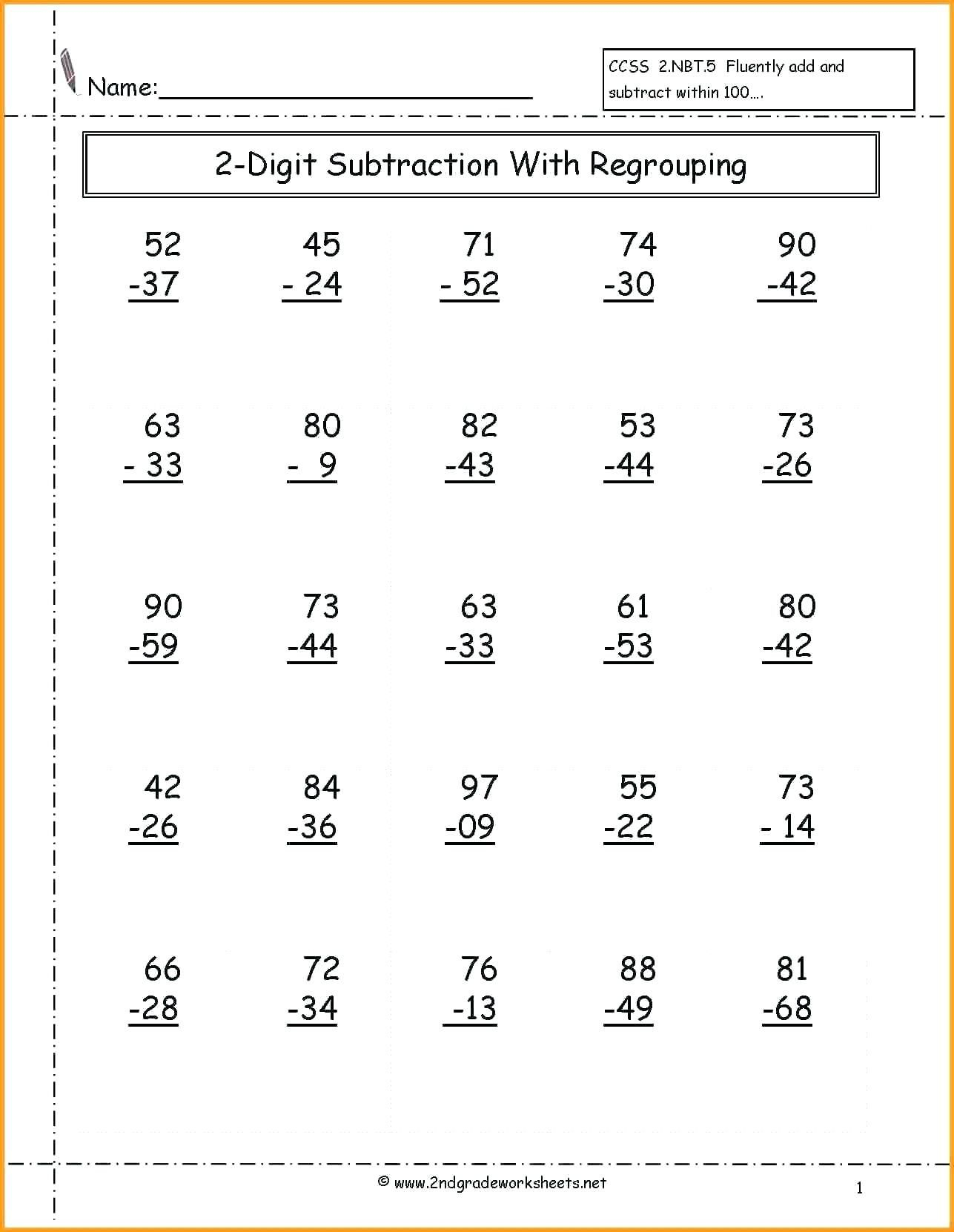 30 Addition Worksheets 3Rd Grade 2 Digit