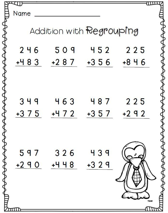 30 Addition Worksheets 3Rd Grade 2 Digit