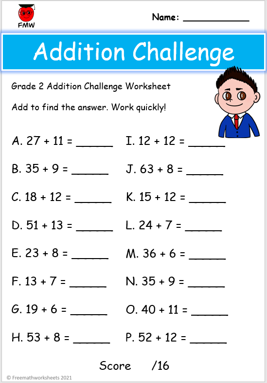 30 Addition Worksheets 7 Digits