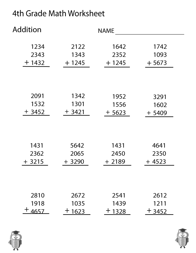 30 Addition Worksheets 7 Digits