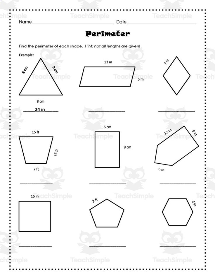 30 Area And Perimeter Worksheets For Grade 6