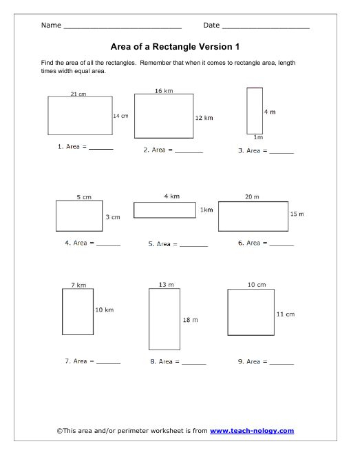 30 Area And Perimeter Worksheets For Grade 6
