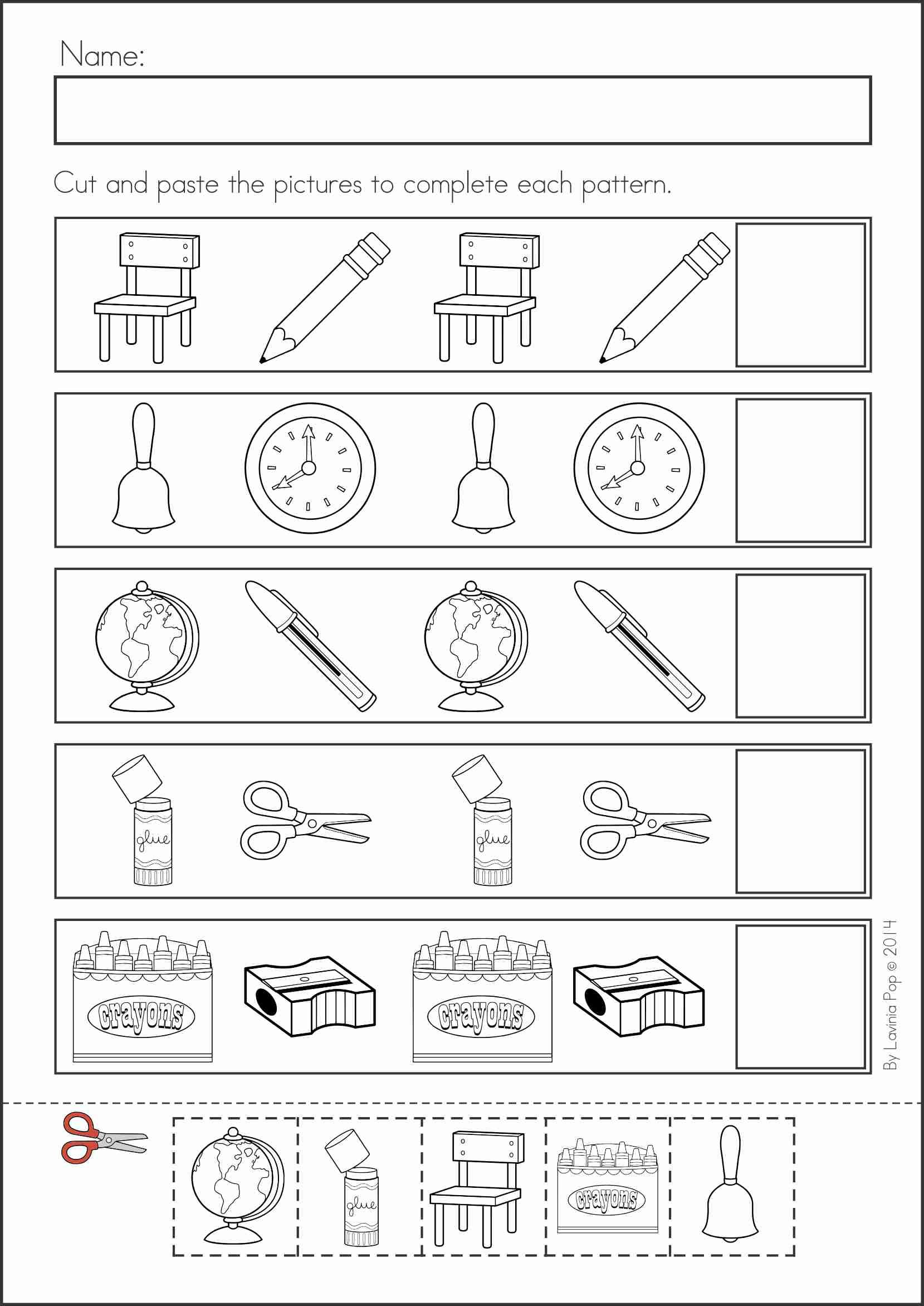 30 Back To School Math Worksheets Kindergarten