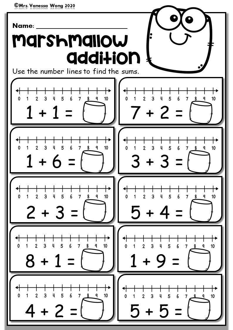 30 Back To School Math Worksheets Kindergarten