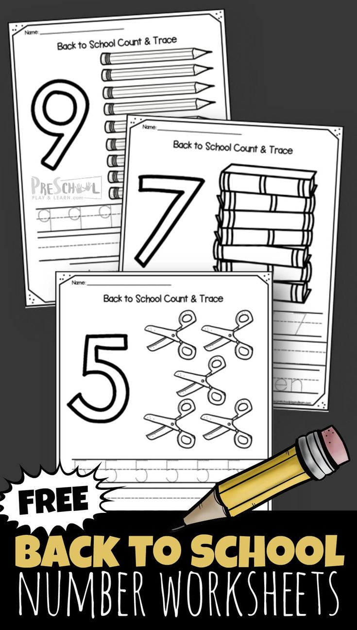 30 Back To School Math Worksheets Kindergarten